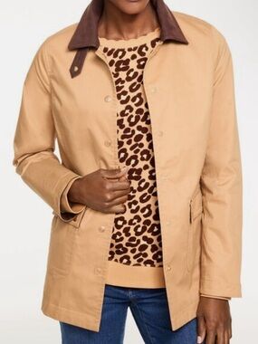 Talbots Coated Cotton Barn Jacket